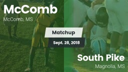 Matchup: McComb  vs. South Pike  2018