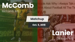 Matchup: McComb  vs. Lanier  2018