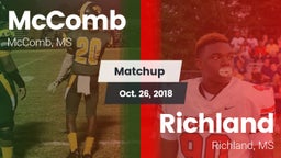 Matchup: McComb  vs. Richland  2018