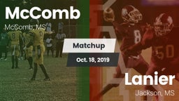 Matchup: McComb  vs. Lanier  2019