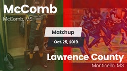 Matchup: McComb  vs. Lawrence County  2019