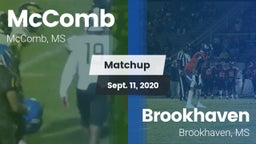 Matchup: McComb  vs. Brookhaven  2020