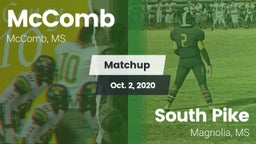 Matchup: McComb  vs. South Pike  2020