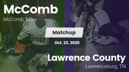 Matchup: McComb  vs. Lawrence County  2020