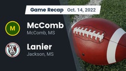 Recap: McComb  vs. Lanier  2022