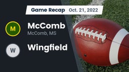 Recap: McComb  vs. Wingfield  2022