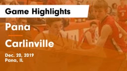 Pana  vs Carlinville  Game Highlights - Dec. 20, 2019