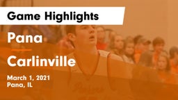 Pana  vs Carlinville  Game Highlights - March 1, 2021
