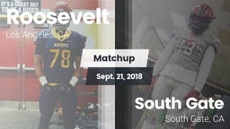 Matchup: Roosevelt High vs. South Gate  2018