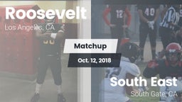 Matchup: Roosevelt High vs. South East  2018