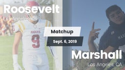 Matchup: Roosevelt High vs. Marshall  2019