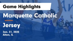 Marquette Catholic  vs Jersey  Game Highlights - Jan. 31, 2020