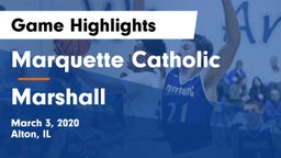 Marquette Catholic  vs Marshall  Game Highlights - March 3, 2020