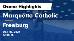 Marquette Catholic  vs Freeburg  Game Highlights - Dec. 27, 2022