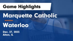 Marquette Catholic  vs Waterloo  Game Highlights - Dec. 27, 2023