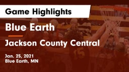 Blue Earth  vs Jackson County Central  Game Highlights - Jan. 25, 2021