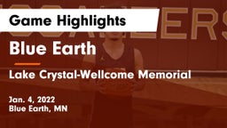 Blue Earth  vs Lake Crystal-Wellcome Memorial  Game Highlights - Jan. 4, 2022