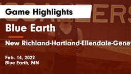 Blue Earth  vs New Richland-Hartland-Ellendale-Geneva  Game Highlights - Feb. 14, 2022