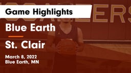 Blue Earth  vs St. Clair  Game Highlights - March 8, 2022