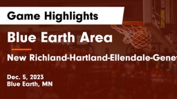 Blue Earth Area  vs New Richland-Hartland-Ellendale-Geneva  Game Highlights - Dec. 5, 2023