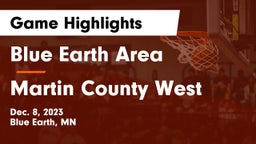 Blue Earth Area  vs Martin County West  Game Highlights - Dec. 8, 2023