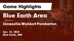 Blue Earth Area  vs Janesville-Waldorf-Pemberton  Game Highlights - Jan. 15, 2024