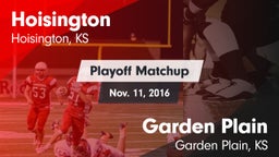 Matchup: Hoisington High vs. Garden Plain  2016