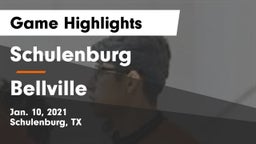 Schulenburg  vs Bellville  Game Highlights - Jan. 10, 2021