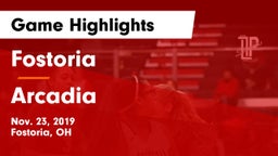 Fostoria  vs Arcadia  Game Highlights - Nov. 23, 2019