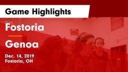 Fostoria  vs Genoa  Game Highlights - Dec. 14, 2019