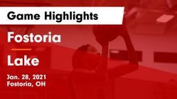 Fostoria  vs Lake  Game Highlights - Jan. 28, 2021