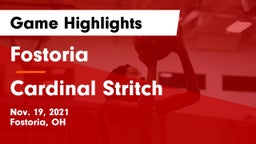 Fostoria  vs Cardinal Stritch  Game Highlights - Nov. 19, 2021