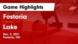 Fostoria  vs Lake  Game Highlights - Dec. 2, 2021