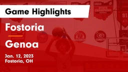 Fostoria  vs Genoa  Game Highlights - Jan. 12, 2023