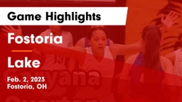 Fostoria  vs Lake  Game Highlights - Feb. 2, 2023