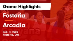 Fostoria  vs Arcadia  Game Highlights - Feb. 4, 2023