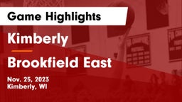 Kimberly  vs Brookfield East  Game Highlights - Nov. 25, 2023