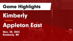 Kimberly  vs Appleton East  Game Highlights - Nov. 28, 2023