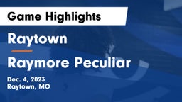 Raytown  vs Raymore Peculiar  Game Highlights - Dec. 4, 2023