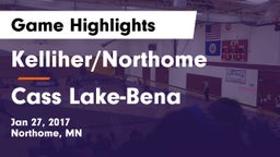 Kelliher/Northome  vs Cass Lake-Bena Game Highlights - Jan 27, 2017