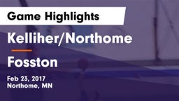 Kelliher/Northome  vs Fosston Game Highlights - Feb 23, 2017