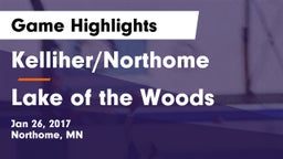 Kelliher/Northome  vs Lake of the Woods Game Highlights - Jan 26, 2017
