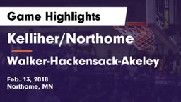 Kelliher/Northome  vs Walker-Hackensack-Akeley  Game Highlights - Feb. 13, 2018