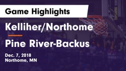 Kelliher/Northome  vs Pine River-Backus  Game Highlights - Dec. 7, 2018