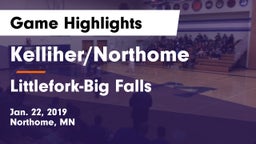 Kelliher/Northome  vs Littlefork-Big Falls  Game Highlights - Jan. 22, 2019