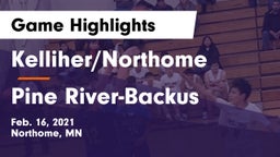 Kelliher/Northome  vs Pine River-Backus  Game Highlights - Feb. 16, 2021