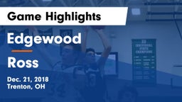Edgewood  vs Ross  Game Highlights - Dec. 21, 2018