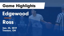 Edgewood  vs Ross  Game Highlights - Jan. 25, 2019
