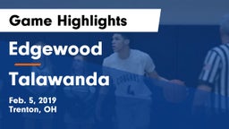 Edgewood  vs Talawanda  Game Highlights - Feb. 5, 2019