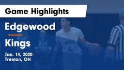 Edgewood  vs Kings  Game Highlights - Jan. 14, 2020